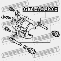 ELSŐ FÉKNYEREG VEZETŐ PERSELY TOYOTA CAMRY GRACIA MCV2,SXV2 1996.12-2001.09 JP 47715-48020