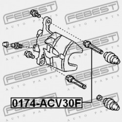 ELSŐ FÉKNYEREG VEZETŐ PERSELY TOYOTA CAMRY (JPP) ACV30,MCV3 2001.07-2006.01 US 47715-33050