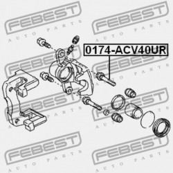 HÁTSÓ FÉKNYEREG VEZETŐ PERSELY TOYOTA RAV4 ACA3,ALA3,GSA33,ZSA3 2005.11-2012.12 GR 47814-33210