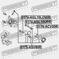 HÁTSÓ FÉKNYEREG VEZETŐ PERSELY TOYOTA RAV4 ACA3,ALA3,GSA33,ZSA3 2005.11-2012.12 GR 47814-33240