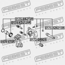 HÁTSÓ FÉKNYEREG VEZETŐPERSELY TOYOTA LAND CRUISER PRADO GRJ12,KDJ12,RZJ12,TRJ12,VZJ12 2002 47715-22010