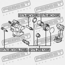 HÁTSÓ FÉKNYEREG VEZETŐ PERSELY TOYOTA CAMRY GRACIA MCV2,SXV2 1996.12-2001.09 JP 47715-32030