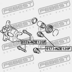 ELSŐ FÉKNYEREG VEZETŐ PERSELY TOYOTA CELICA ZZT23 1999.08-2005.07 EU 47715-52010