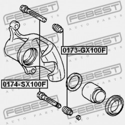 ELSŐ FÉKNYEREG VEZETŐ PERSELY TOYOTA MARK 2 GX10,JZX10,LX100 1996.09-2000.10 JP 47715-22130