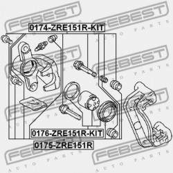 HÁTSÓ FÉKNYEREG VEZETŐ PERSELY TOYOTA AVENSIS AZT25 2003.07-2008.11 JP 04952-02220
