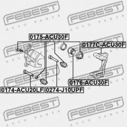 JAVÍTÓKÉSZLET, ELSŐ FÉKNYEREG TOYOTA HARRIER ACU3,GSU3,MCU3 2003.02-2012.07 JP 04478-48160