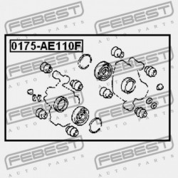 JAVÍTÓKÉSZLET, ELSŐ FÉKNYEREG TOYOTA COROLLA SED/CP/WG AE10,CE100,EE10 1991.08-2001.11 GR 04479-12091