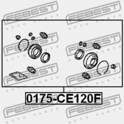 JAVÍTÓKÉSZLET, ELSŐ FÉKNYEREG TOYOTA CELICA ZZT23 1999.08-2005.07 EU 04479-20320