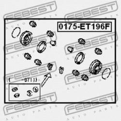 JAVÍTÓKÉSZLET, ELSŐ FÉKNYEREG TOYOTA COROLLA SED/CP/WG AE10,CE100,EE10 1991.08-2001.11 GR 04479-12140