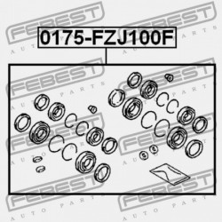 JAVÍTÓKÉSZLET, ELSŐ FÉKNYEREG TOYOTA LAND CRUISER 100 UZJ100 1998.01-2007.08 EU 04479-60050