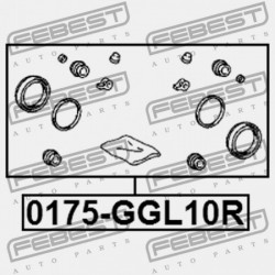 JAVÍTÓKÉSZLET, HÁTSÓ FÉKNYEREG TOYOTA SIENNA ASL30,GSL3 2011.09- GR 04479-48130