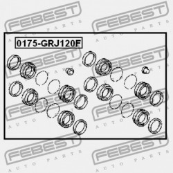 JAVÍTÓ KÉSZLET, ELSŐ FÉKNYEREG TOYOTA LAND CRUISER PRADO GRJ12,KDJ12,RZJ12,TRJ12,VZJ12 2002 04479-60080