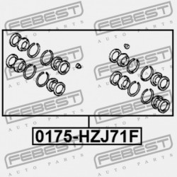 JAVÍTÓ KÉSZLET, ELSŐ FÉKNYEREG TOYOTA LAND CRUISER FJ,FZJ,HDJ,HJ,HZJ,KZJ,LJ,PZJ,RJ7 1990.01 04479-60070