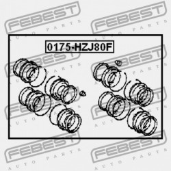 JAVÍTÓKÉSZLET, ELSŐ FÉKNYEREG TOYOTA LAND CRUISER FJ80,HDJ80,HZJ80,FZJ80 1990.01-2006.12 G 04479-60020
