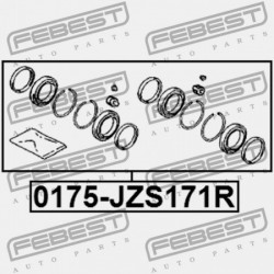 JAVÍTÓKÉSZLET, HÁTSÓ FÉKNYEREG TOYOTA CROWN/CROWN MAJESTA GS171,JKS175,JZS17,UZS17 1999.09- 04479-30231