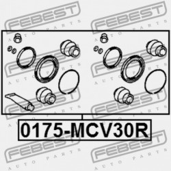 JAVÍTÓKÉSZLET, HÁTSÓ FÉKNYEREG TOYOTA CAMRY (NAP) ACV30,MCV3 2001.07-2006.02 US 04479-07080