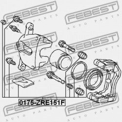 JAVÍTÓKÉSZLET, ELSŐ FÉKNYEREG TOYOTA AURIS/HYBRID (UKP) ADE15,NDE150,NRE150,NRE150,ZRE15,ZZE150,Z 04478-02160