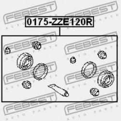 JAVÍTÓKÉSZLET, HÁTSÓ FÉKNYEREG TOYOTA COROLLA/ALTIS SED/WG CE120,NZE12,ZZE12 2000.08-2008.0 04479-02090