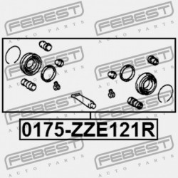 JAVÍTÓKÉSZLET, HÁTSÓ FÉKNYEREG TOYOTA COROLLA/ALTIS SED/WG CE120,NZE12,ZZE12 2000.08-2008.0 04479-32120