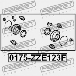 JAVÍTÓKÉSZLET, ELSŐ FÉKNYEREG TOYOTA COROLLA/FIELDER CE121,NZE12,ZZE12 2000.08-2006.09 JP 04478-13020