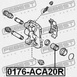 HÁTSÓ FÉKNYEREG DUGATTYÚ TOYOTA COROLLA/FIELDER CE121,NZE12,ZZE12 2000.08-2006.09 JP 47731-42020