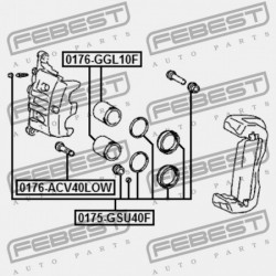 ELSŐ FÉKNYEREG DUGATTYÚ TOYOTA HIGHLANDER (NAP) ASU50,GSU5,GVU58 2013.12- US 47731-0E030