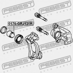 HÁTSÓ FÉKNYEREG DUGATTYÚ TOYOTA LAND CRUISER PRADO GRJ12,KDJ12,RZJ12,TRJ12,VZJ12 2002 47731-60020