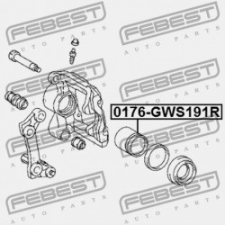 HÁTSÓ FÉKNYEREG DUGATTYÚ TOYOTA MARK X GRX13 2009.10- JP 47831-22220