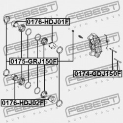 ELSŐ FÉKNYEREG DUGATTYÚ TOYOTA LAND CRUISER PRADO GDJ150,GRJ150,KDJ150,LJ150,TRJ15 2 47731-60040