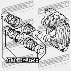 ELSŐ FÉKNYEREG DUGATTYÚ TOYOTA LAND CRUISER FJ,FZJ,HDJ,HJ,HZJ,KZJ,LJ,PZJ,RJ7 1990.01 47731-35010