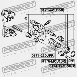 HÁTSÓ FÉKNYEREG DUGATTYÚ TOYOTA HARRIER ACU1,MCU1,SXU1 1997.12-2003.02 JP 47731-48010