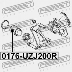 HÁTSÓ FÉKNYEREG DUGATTYÚ TOYOTA LAND CRUISER URJ202,UZJ200,VDJ200 2007.09- EU 47831-60080