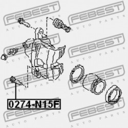 ELSŐ FÉKNYEREG VEZETŐ PERSELY NISSAN WINGROAD/AD Y11 1999.05-2008.10 JP 41139-01A01