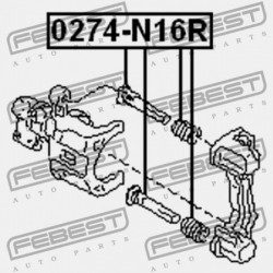 HÁTSÓ FÉKNYEREG VEZETŐ PERSELY NISSAN ALMERA UK MÁRKA N16E 2000.02-2006.11 EL 44140-70J25
