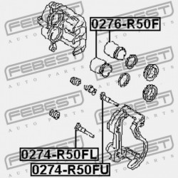 ELSŐ FÉKNYEREG VEZETŐ PERSELY NISSAN TERRANO R50 1995.09-2002.08 JP 41133-AA000
