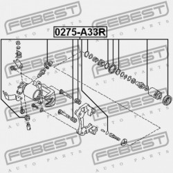 JAVÍTÓKÉSZLET, HÁTSÓ FÉKNYEREG NISSAN MAXIMA CA33 2000.01-2006.01 EL 44120-6J026