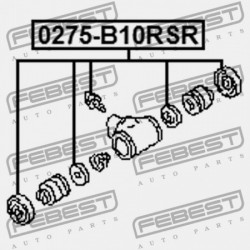 HÁTSÓ FÉKHENGER JAVÍTÓ KÉSZLET NISSAN SUNNY/ALMERA B10RS 2006.03-2013.03 GL D4100-95F0A