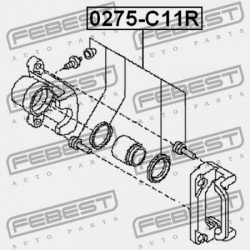 JAVÍTÓKÉSZLET, HÁTSÓ FÉKNYEREG NISSAN QASHQAI J10E 2006.12-2013.12 EL 44120-8J126