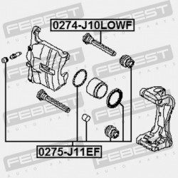 JAVÍTÓKÉSZLET, ELSŐ FÉKNYEREG NISSAN X-TRAIL RUSMAKE T31R 2009.10- [EL]. D1120-JE22A