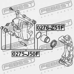JAVÍTÓKÉSZLET, ELSŐ FÉKNYEREG NISSAN FX45/35 S50 2003.03-2008.06 GL 41120-VC226