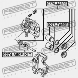 JAVÍTÓKÉSZLET, ELSŐ FÉKNYEREG NISSAN ARMADA TA60 2003.08- US D1120-ZC60A