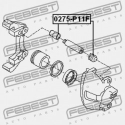 JAVÍTÓKÉSZLET, ELSŐ FÉKNYEREG NISSAN PRIMERA P12E 2002.01-2007.05 EL 41142-9F525