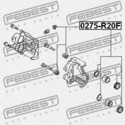 JAVÍTÓKÉSZLET, ELSŐ FÉKNYEREG NISSAN SERENA C23 1991.06-1999.06 JP 44127-9C126