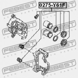 JAVÍTÓ KÉSZLET, ELSŐ FÉKNYEREG M. NISSAN PATROL(GR) Y61 1997.10-2010.03 EL 41120-VB225