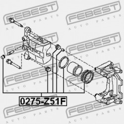 JAVÍTÓKÉSZLET, HÁTSÓ FÉKNYEREG NISSAN 350Z Z33 2002.06-2008.10 US D4120-AR000