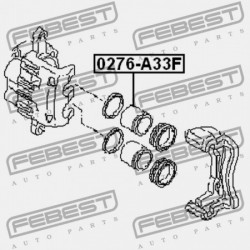 ELSŐ FÉKNYEREG DUGATTYÚ NISSAN MAXIMA CA33 2000.01-2006.01 EL 41121-05N00