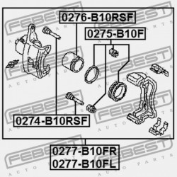 ELSŐ FÉKNYEREG DUGATTYÚ NISSAN SUNNY/ALMERA B10RS 2006.03-2013.03 GL 41121-95F0A