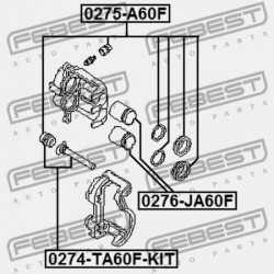 ELSŐ FÉKNYEREG DUGATTYÚ NISSAN ARMADA TA60 2003.08- US 41121-7S000