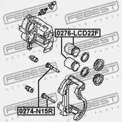 ELSŐ FÉKNYEREG DUGATTYÚ NISSAN NISSAN TEHERAUTÓ D22 1997.02-2012.03 GL 41121-57G00