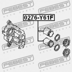 ELSŐ FÉKNYEREG DUGATTYÚ NISSAN PATROL(GR) Y61 1997.10-2010.03 EL 41121-VB200